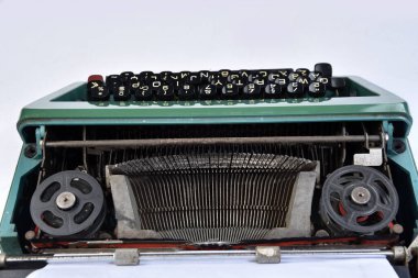 Eski yeşil kurdele daktilo, objec