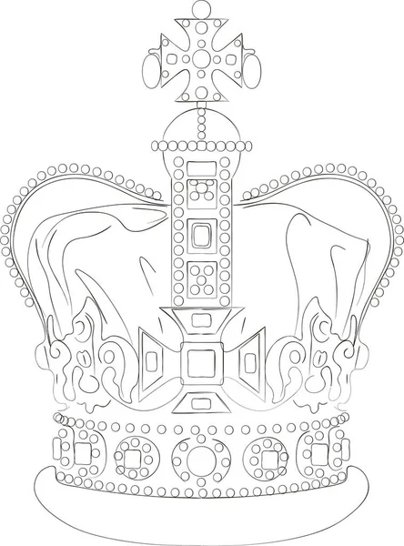 Corona Del Estado Imperial Del Reino Unido Reino Unido Gran — Foto de Stock