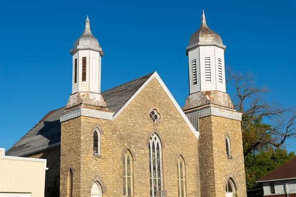 Gamla Kyrkan Lilla Mellanvästern Stad — Stockfoto