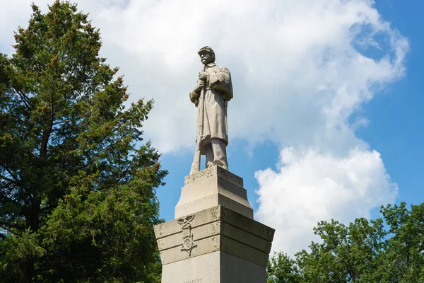 Statue Guerre Civile Wiley Park Honneur Des Soldats Des Marins — Photo