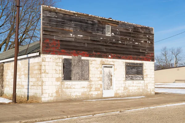 Tienda Abandonada Pequeña Ciudad Del Medio Oeste — Foto de Stock