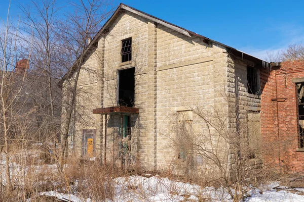 Antigua Fábrica Abandonada Medio Oeste Rural —  Fotos de Stock