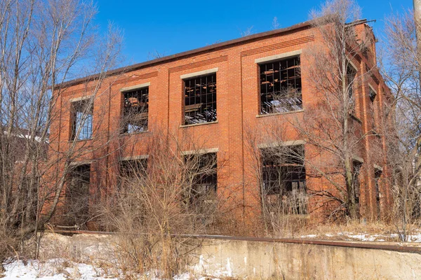 Oude Verlaten Fabriek Het Platteland Midwest — Stockfoto