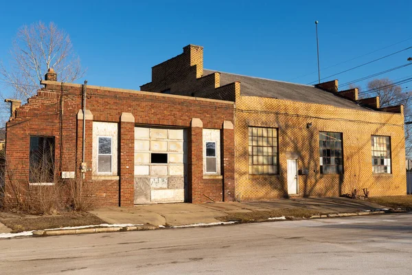 Abandoned Industrial Building Midwest Town — Stock Photo, Image