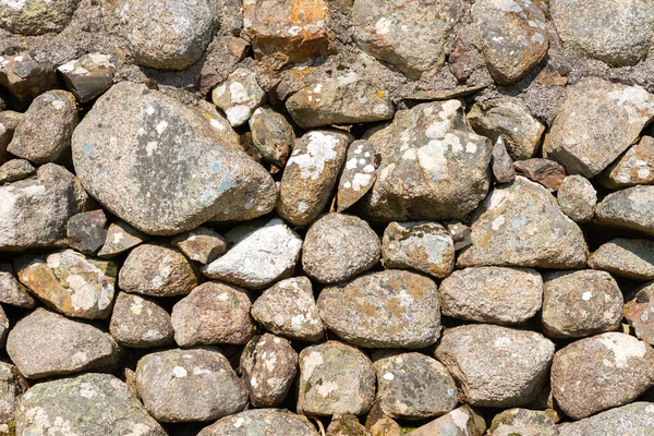Alte Steinmauer Der Schottischen Landschaft Einem Schönen Frühlingsmorgen Sandy Hills — Stockfoto