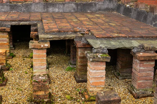 Ruïnes Van Het Romeinse Badhuis Wigan Engeland — Stockfoto