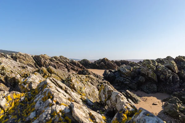 Παραλία Σάντυχιλ Στις Ακτές Της Σκωτίας Ένα Όμορφο Ανοιξιάτικο Πρωινό — Φωτογραφία Αρχείου