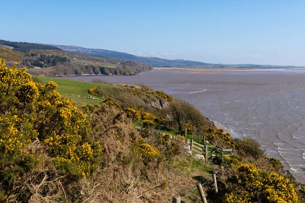 Uitzicht Het Sandyhills Beach Gebied Aan Solway Coast Dalbeattie Schotland — Stockfoto