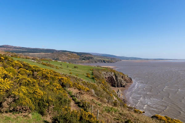 Uitzicht Het Sandyhills Beach Gebied Aan Solway Coast Dalbeattie Schotland — Stockfoto