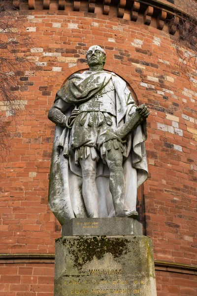Carlisle Anglia Wielka Brytania Marca 2022 Statua Williama Hrabiego Lonsdale — Zdjęcie stockowe