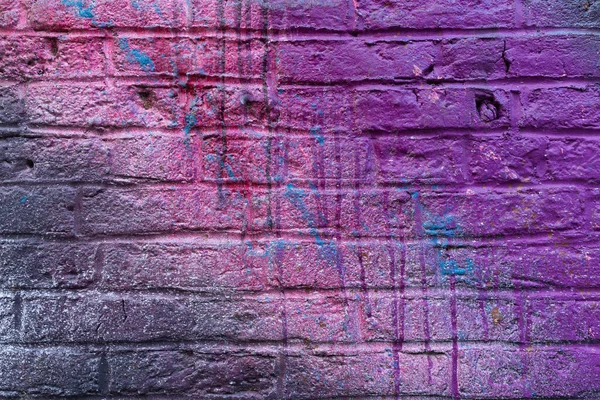 Colorful Painted Brick Wall City Alley — Stock Photo, Image