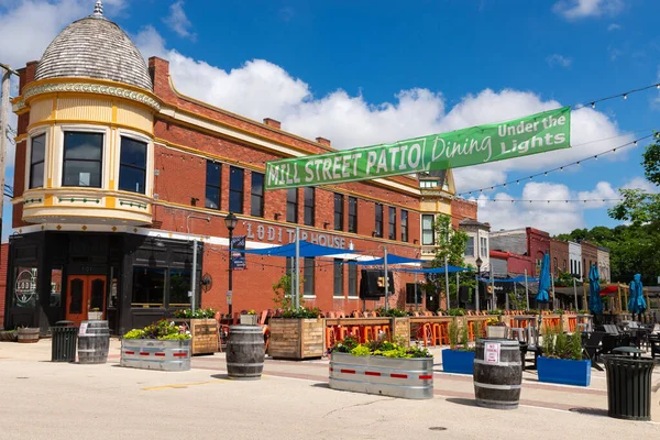 North Utica Illinois Verenigde Staten Juni 2022 Mill Street Downtown — Stockfoto