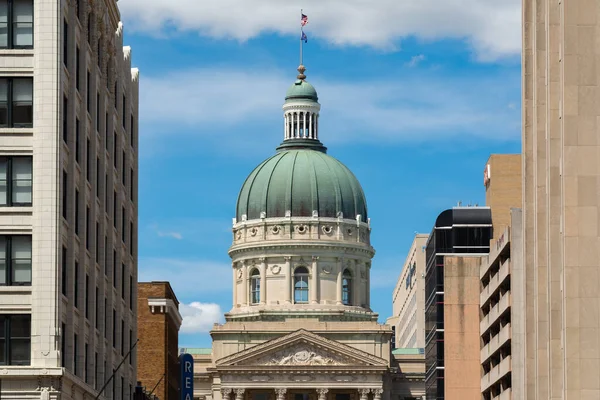 Exterior Indiana State Capitol Building Sunny Summer Day Indianapolis Indiana — Photo