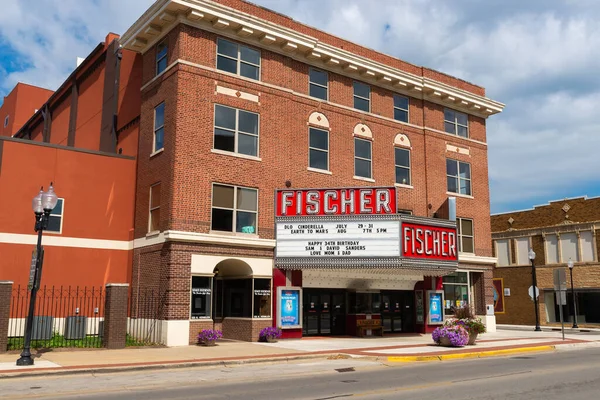 Danville Illinois United States July 31St 2022 Exterior Fischer Theater — Stockfoto