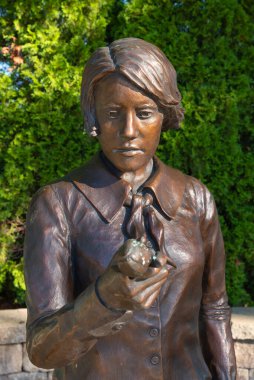 Ottawa, Illinois - United States - August 9th, 2022: Radium Girl Statue by William Piller, on a sunny Summer morning.