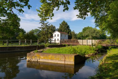 Summer morning on the historic I and M Canal in Aux Sable, Illinois.