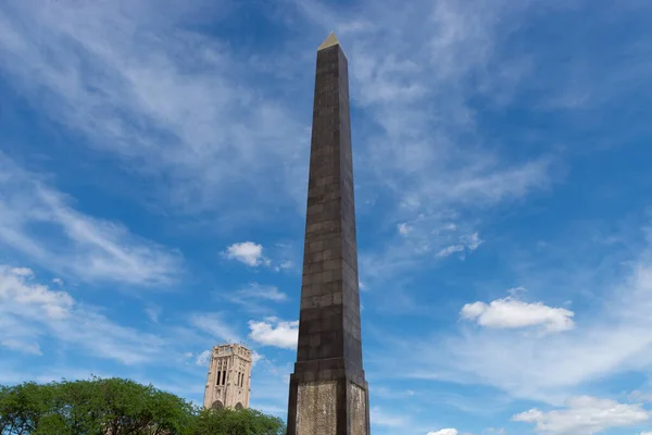 Indianápolis Indiana Estados Unidos Julio 2022 Fuente Del Obelisco Veterans — Foto de Stock