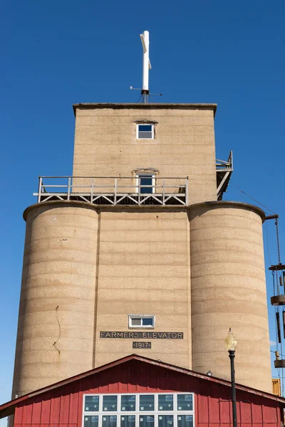 Princeton Illinois Ηνωμένες Πολιτείες Σεπτεμβρίου 2022 Παλαιοί Αγρότες Συνεταιριστικό Ασανσέρ — Φωτογραφία Αρχείου