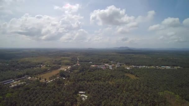 Αεροφωτογραφία Πανοραμική Θέα Από Drone Του Θαλάσσιου Τοπίου Και Του — Αρχείο Βίντεο