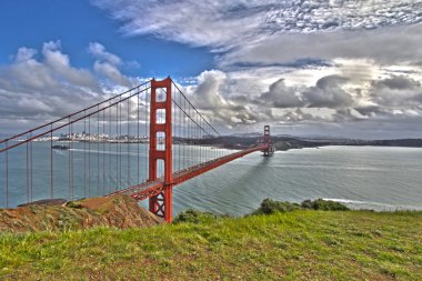 Golden gate Köprüsü panoramik görünüm