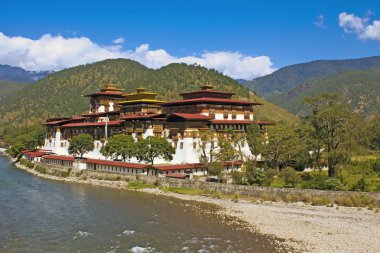 bhutan Asya punakha Manastırı