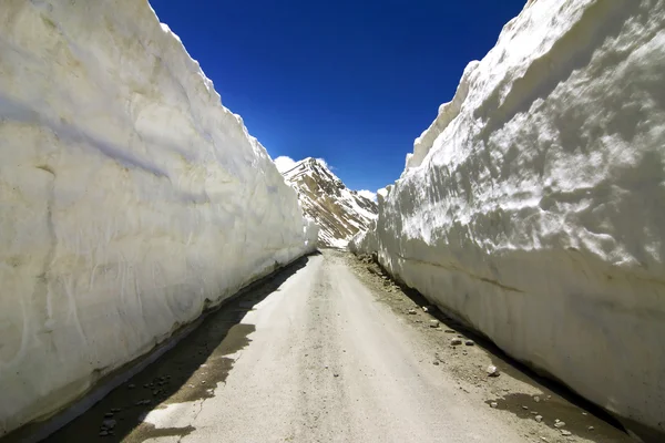 Road through Ice walls — Stock Photo, Image