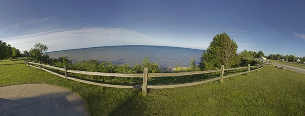 Michigan Gölü'nün panoramik görünüm — Stok fotoğraf