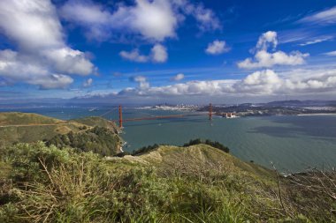 Golden gate Köprüsü panoramik görünüm