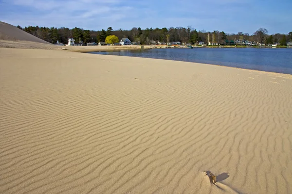 Sand Dunes beside Silver Lake — Stock Photo, Image