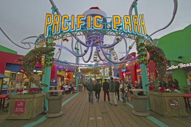 Los angeles plaj ile Los Angeles December24th:Pacific parkta