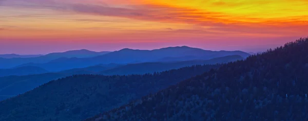 Panoramatický pohled z kouřové hory národního parku Stock Fotografie