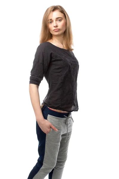 Beautiful shapely young woman — Stock Photo, Image