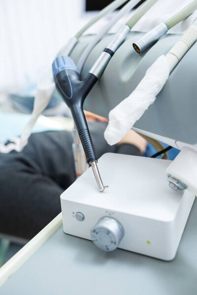 Dental clinic instruments for the treatment of the oral cavity. Dental instruments