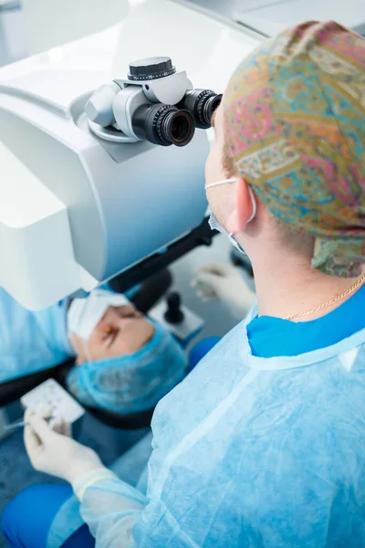 Werking Het Oog Cataract Chirurgie — Stockfoto