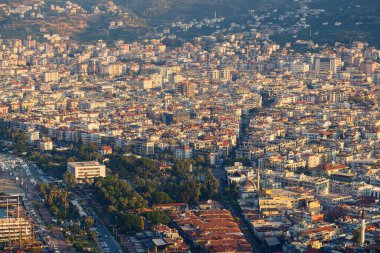 Türkiye 'de güzel bir turizm şehri, Alanya' nın deniz manzarası. Yüksek kalite fotoğraf