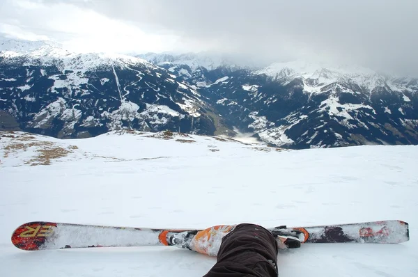 Kayak ve dağ — Stok fotoğraf