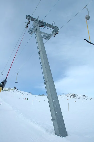 Suporte de elevador de esqui — Fotografia de Stock