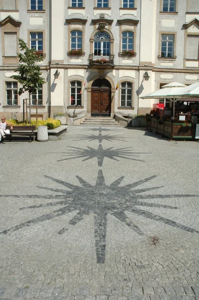 Markt in jelenia gora stad — Stockfoto