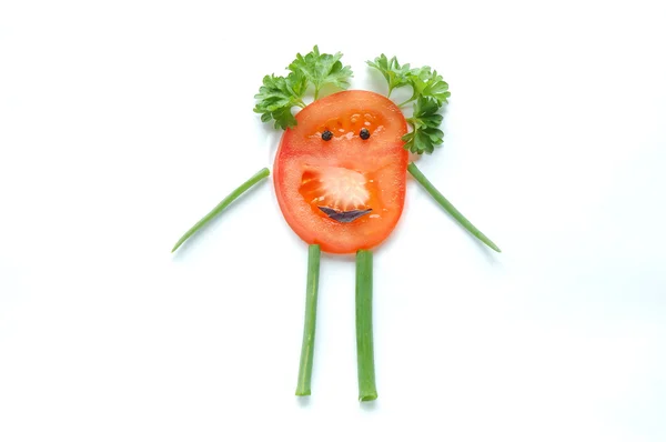Snack de verduras divertido para niños — Foto de Stock