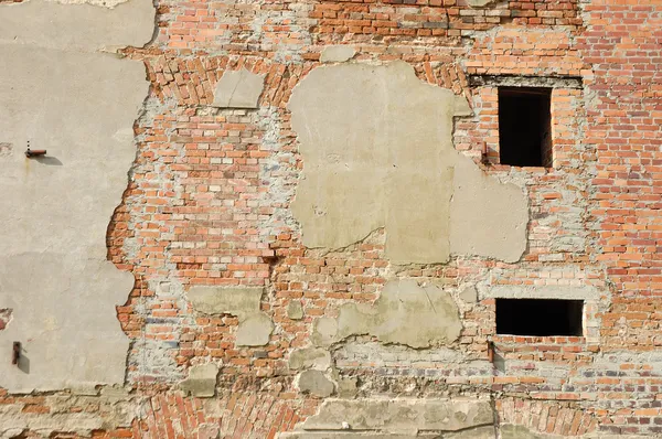 Ruined building wall background — Stock Photo, Image