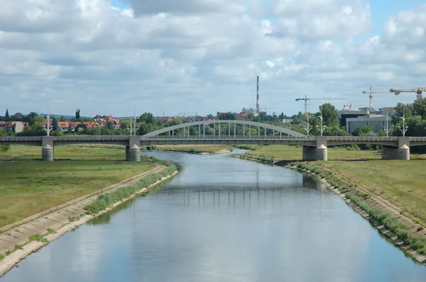 Warta rivier in poznan — Stockfoto