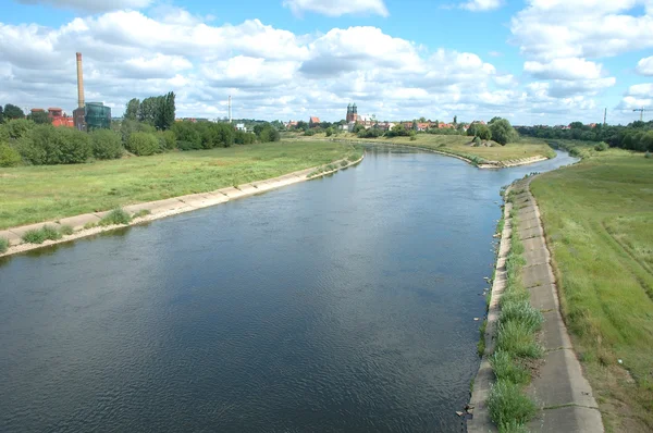 Warta river in Poznan — Stock Photo, Image