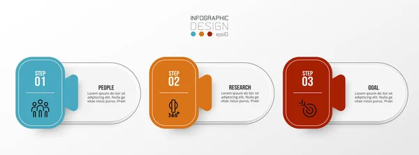 Seçenekli bilgi şablonu iş konsepti