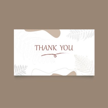 şablon teşekkür kartı soyut arka gruplama