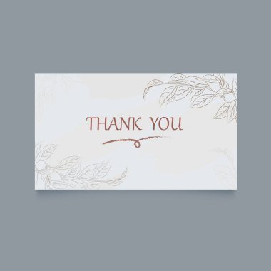 şablon teşekkür kartı soyut arka gruplama