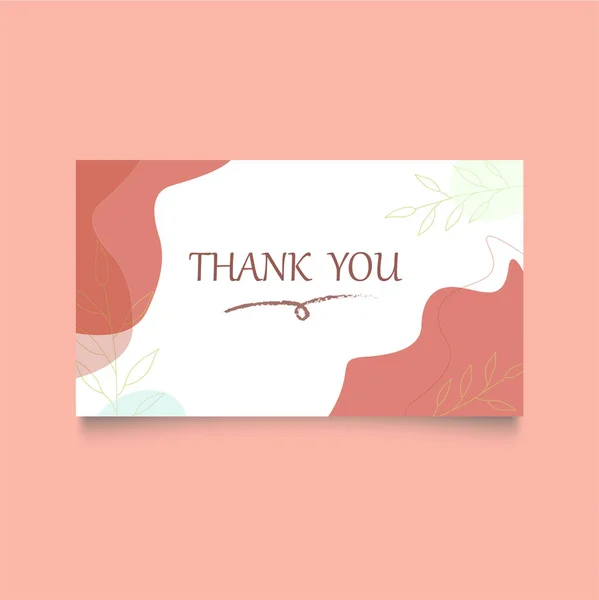 Πρότυπο Ευχαριστώ Κάρτα Αφηρημένη Backgroun — Διανυσματικό Αρχείο