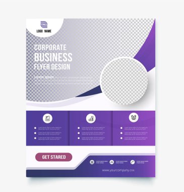 Şirket broşürü tasarım şablonu