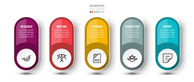 Seçenekli iş konsepti bilgi şablonu