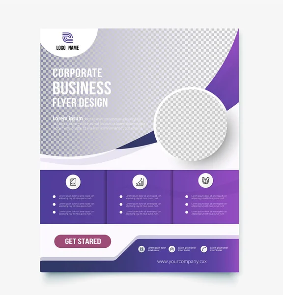 Şirket broşürü tasarım şablonu