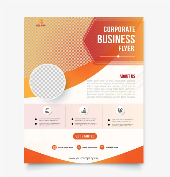 Şirket broşürü tasarım şablonu